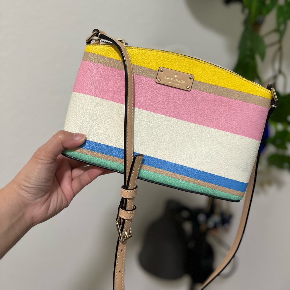 KATE SPADE Pastel Stripes Crossbody Bag